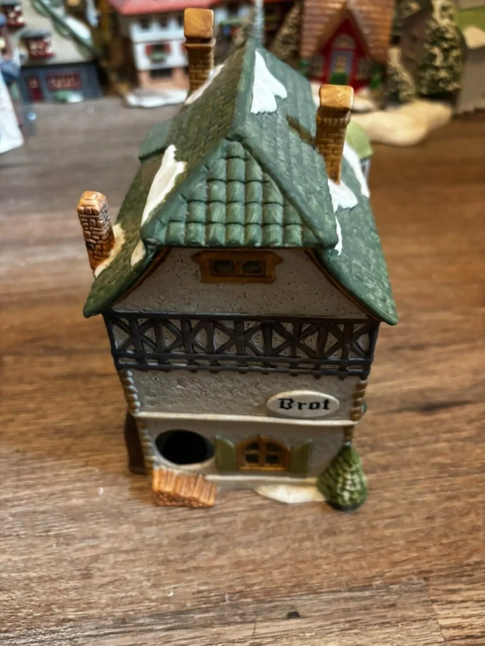 Department 56 Christmas light up building E. Staubr Barker